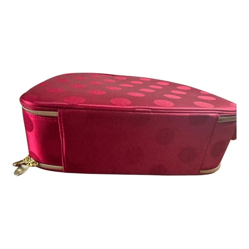 Estée Lauder 2025 Holiday Red Polka Dot Cosmetic Train‎ Case Only NEW No Tags